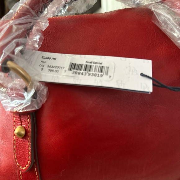 NWT Dooney and Bourke Red Florentine Satchel - Picture 6 of 15